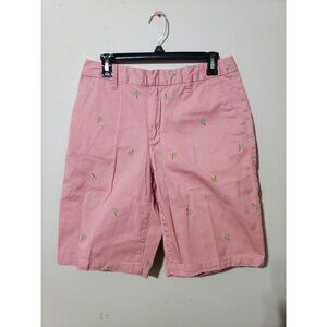 Khakis International Design green palm tree print, 100% cotton shorts, size 8